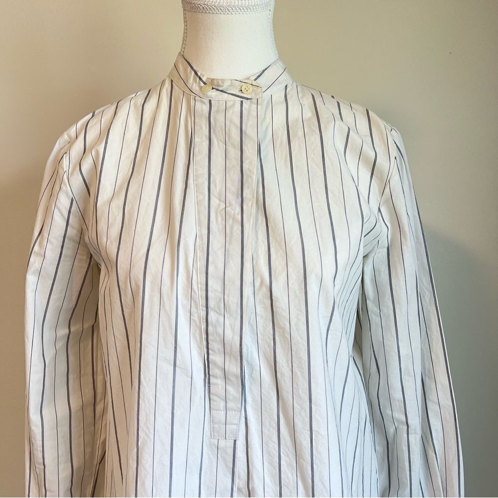 Madewell Striped The Perfect Tunic Shirt Size Small Long Sleeve - Picture 4 of 11